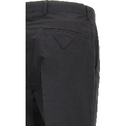 Black Cotton Dress Pants