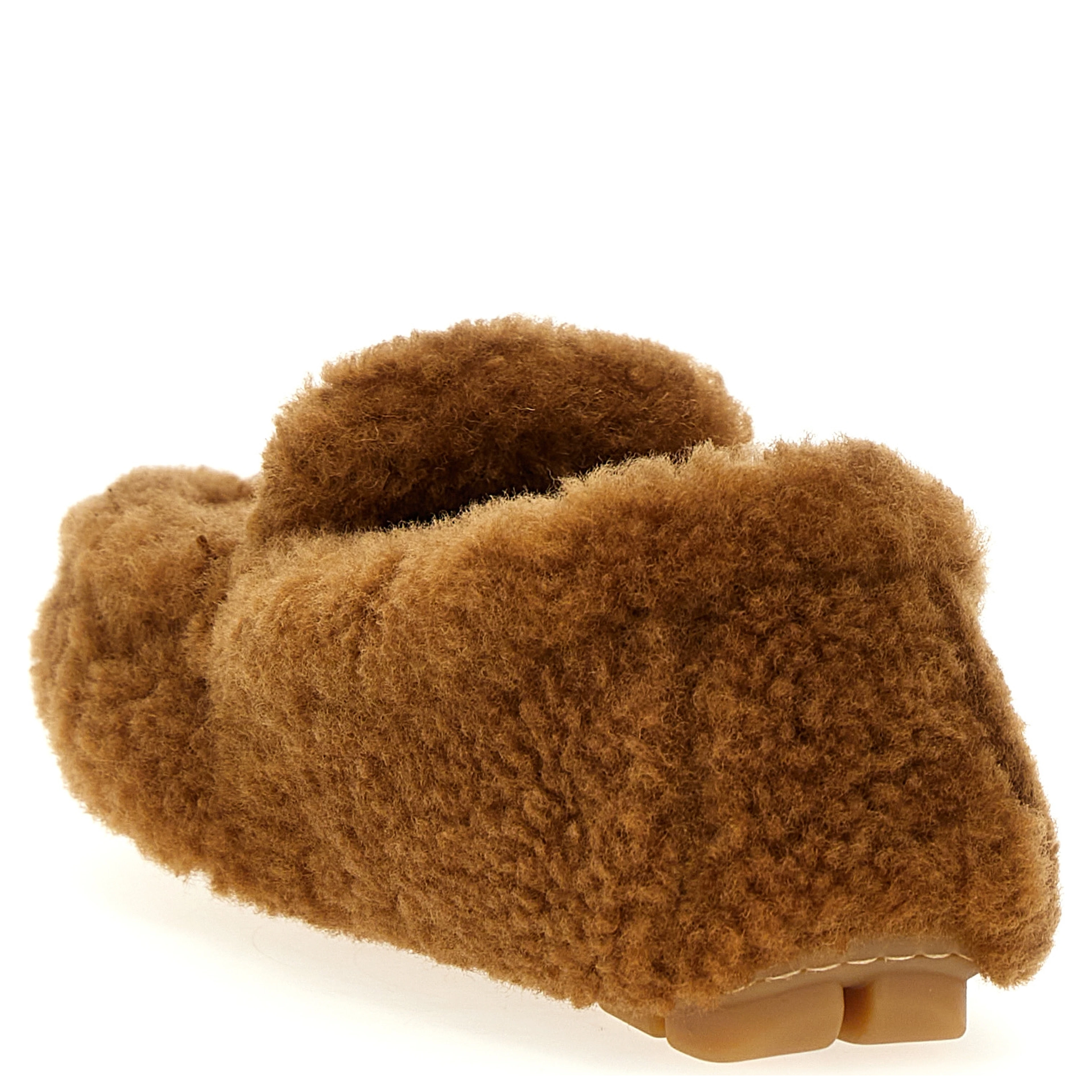 Brown Lamb Leather Slip-On Loafers