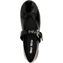 Black Calfskin Ballet Flats