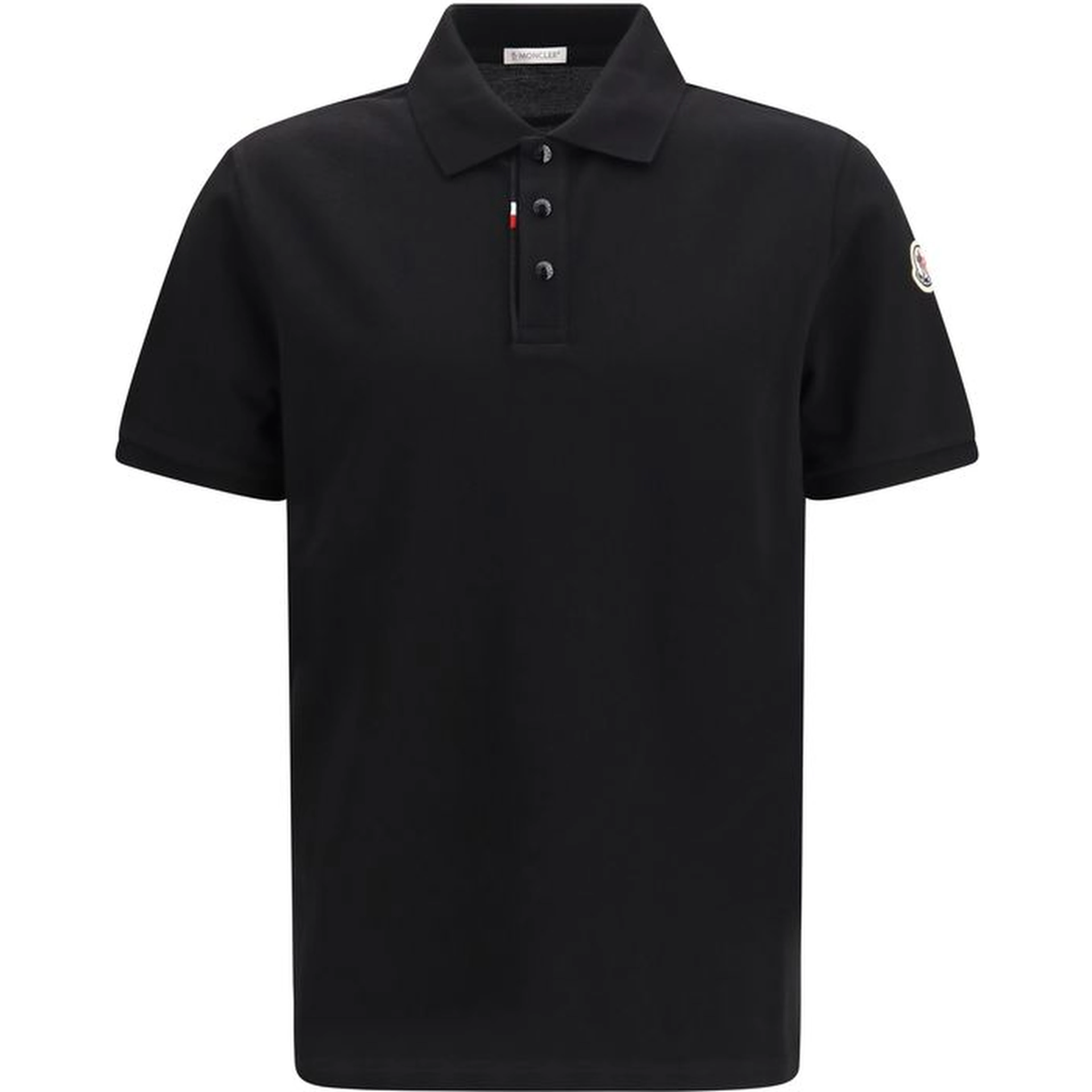 Black Cotton Polo Shirt