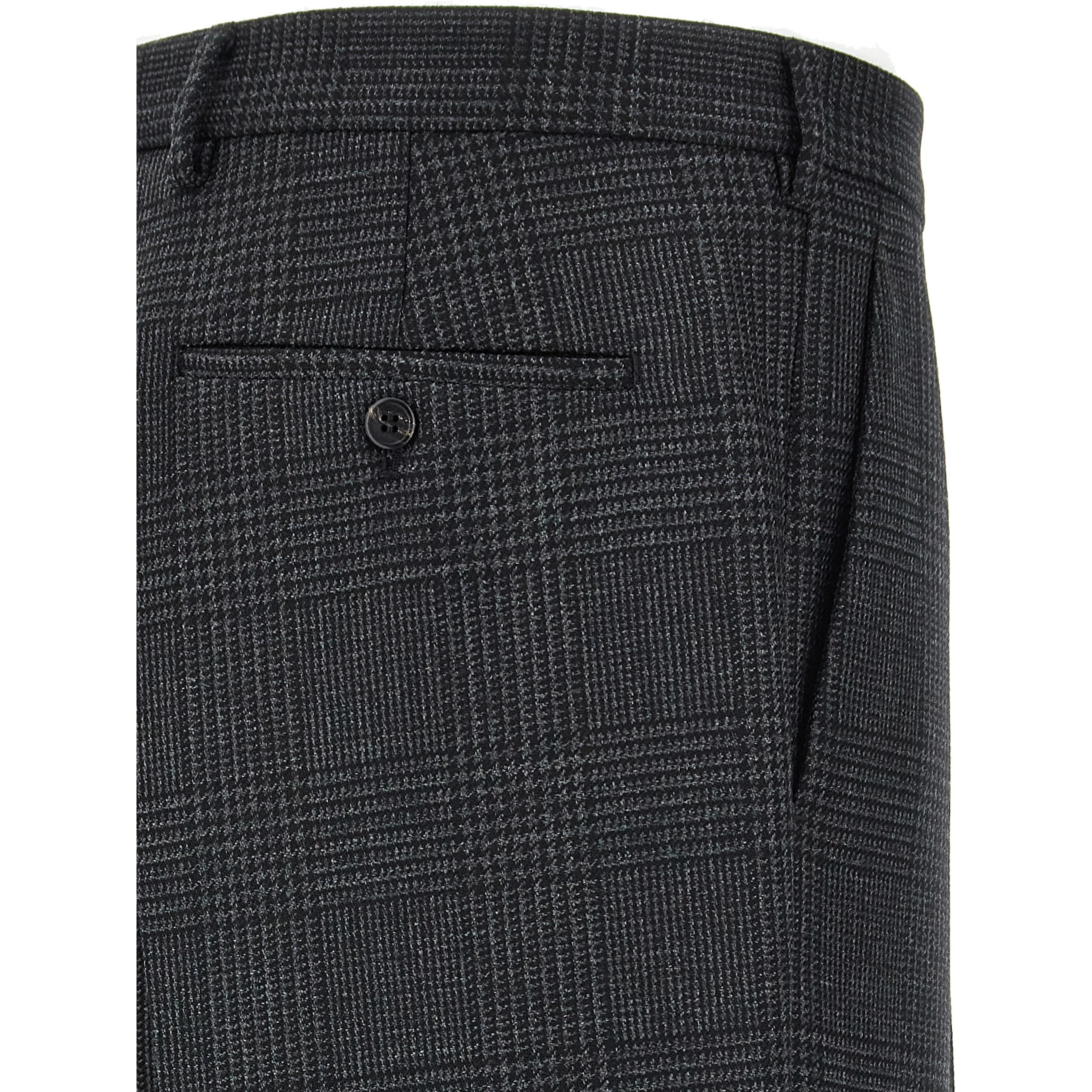 Gray Virgin Wool Dress Pants