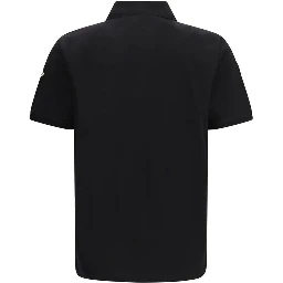 Black Cotton Polo Shirt