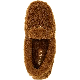 Brown Lamb Leather Slip-On Loafers