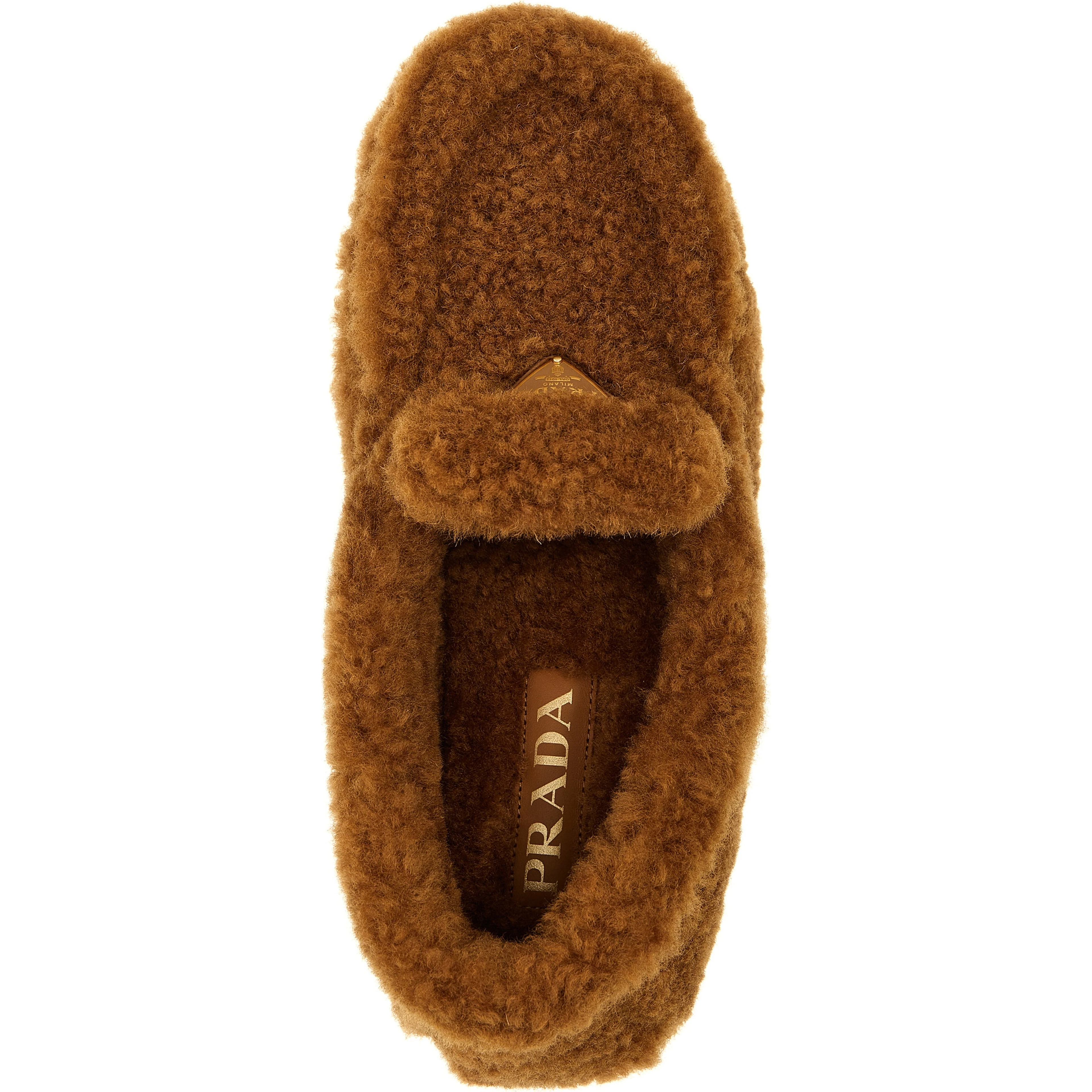 Brown Lamb Leather Slip-On Loafers