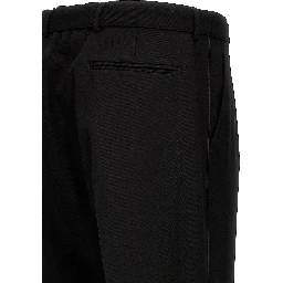 Black Virgin Wool Dress Pants