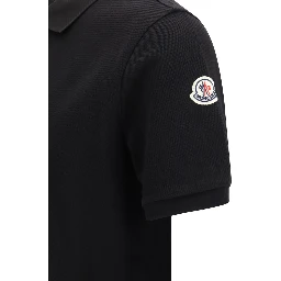 Black Cotton Polo Shirt
