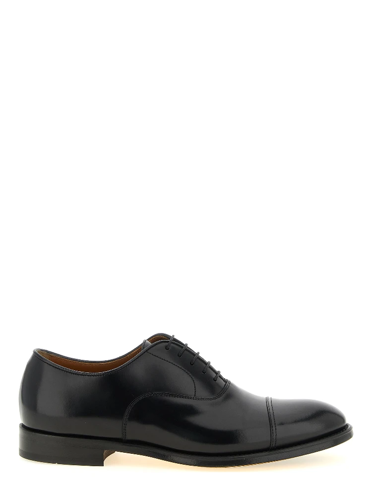 Black Leather Oxfords And Derbies