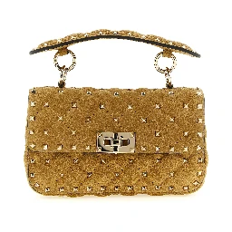 Beige Calfskin Shoulder Bag