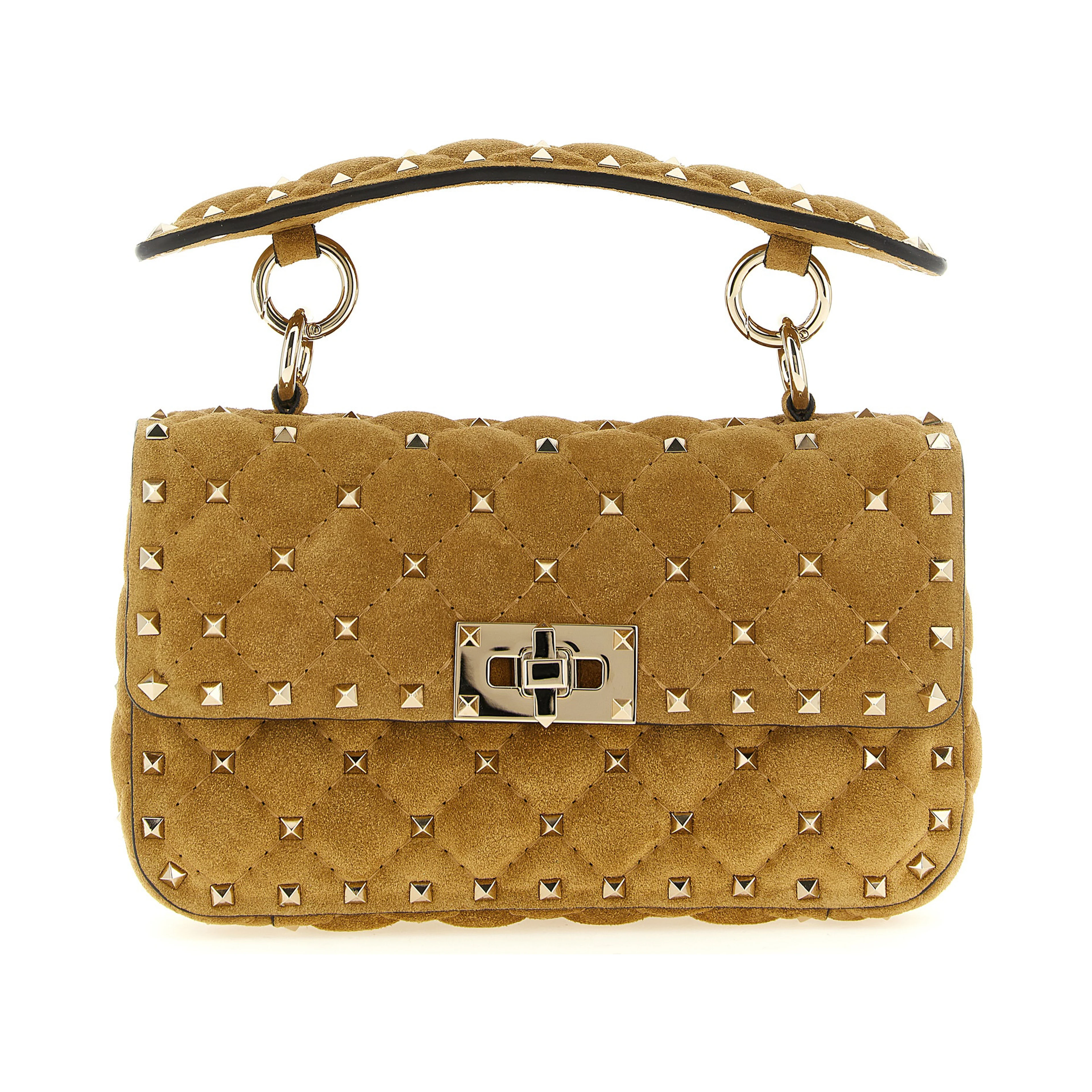 Beige Calfskin Shoulder Bag