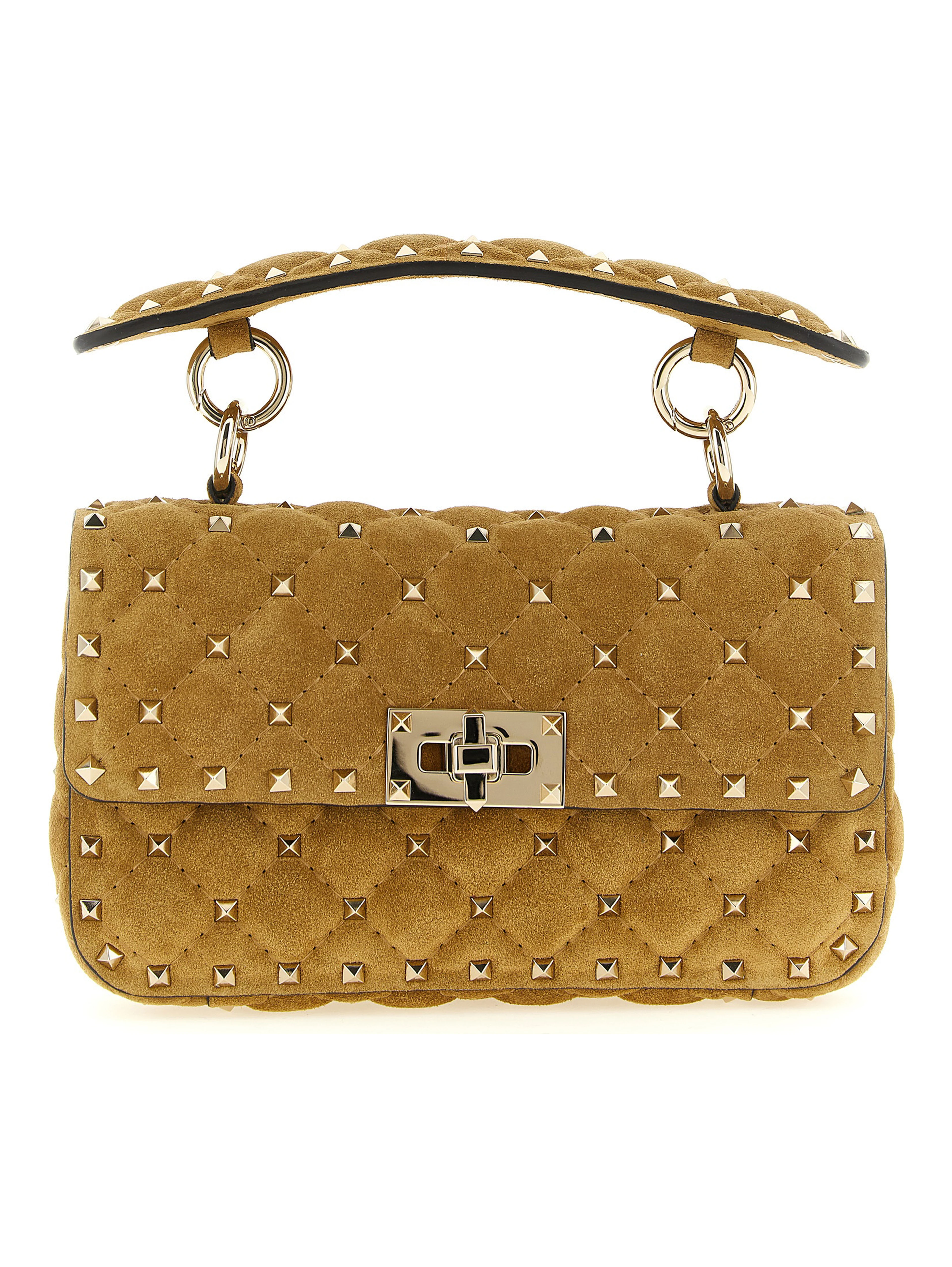 Beige Calfskin Shoulder Bag