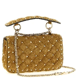 Beige Calfskin Shoulder Bag