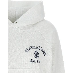White Cotton Sweatshirt