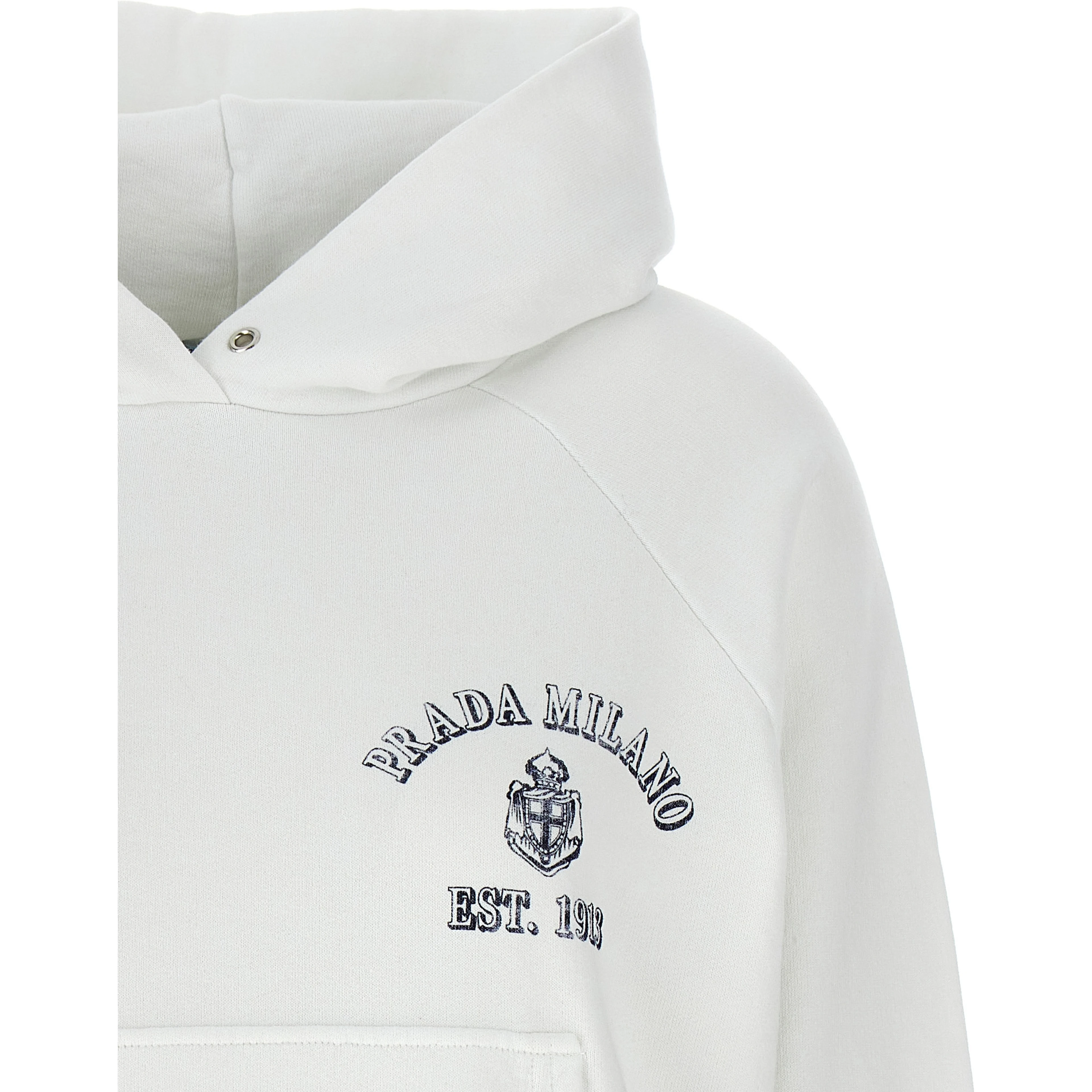 White Cotton Sweatshirt