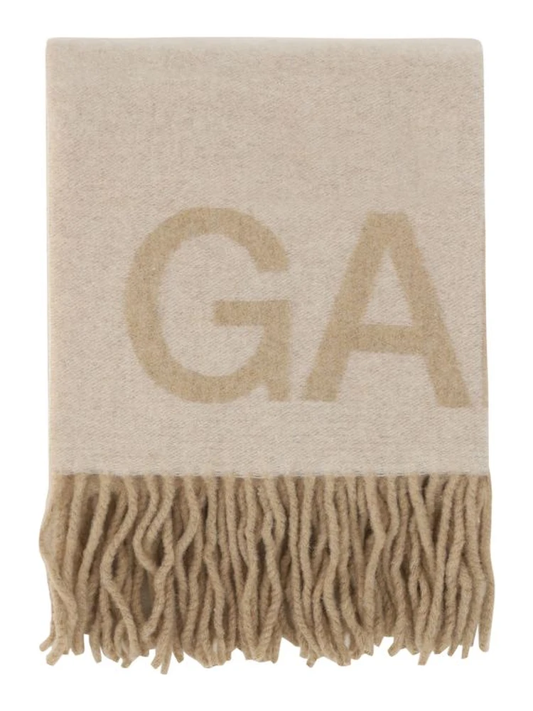 White Wool Oves Aries Foulard