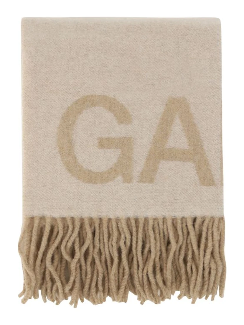 White Wool Oves Aries Foulard