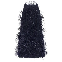 Blue Polyester Short Dress