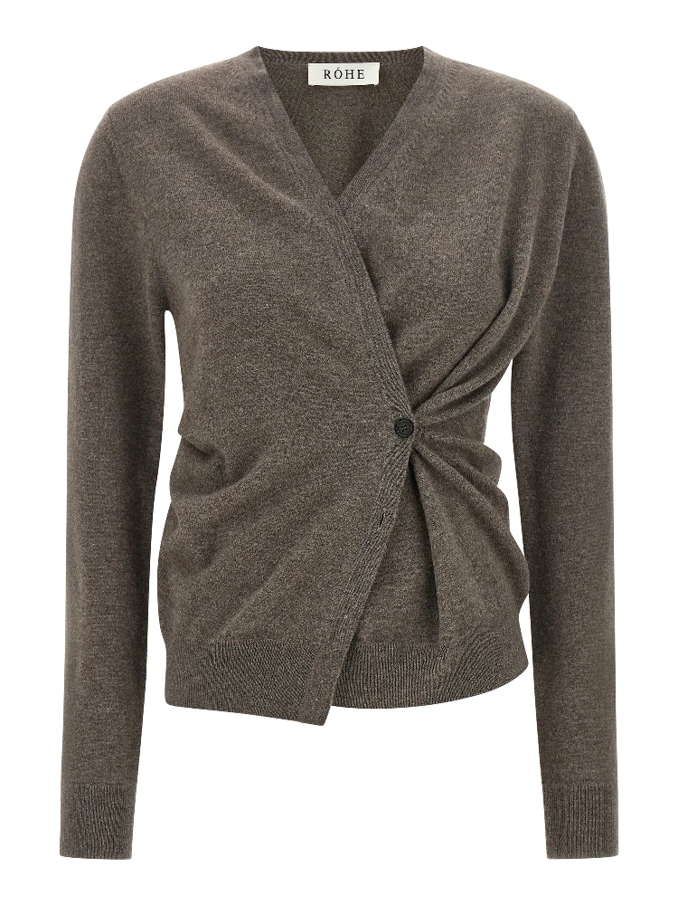 Brown Wool Cardigan