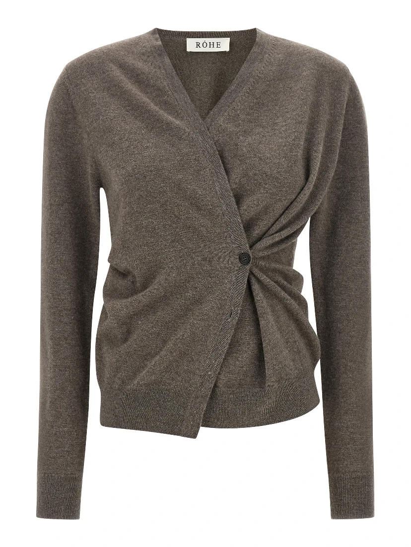 Brown Wool Cardigan