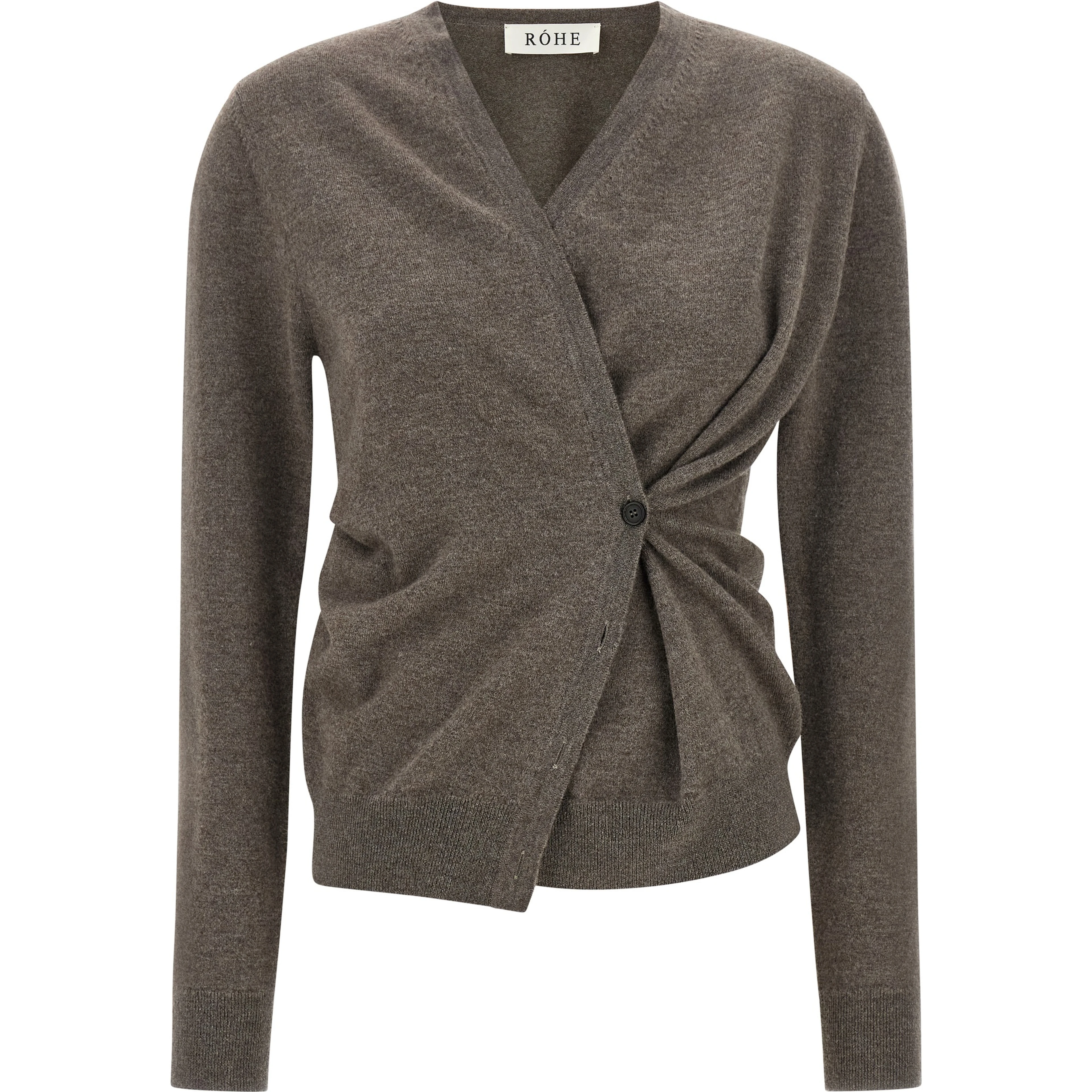 Brown Wool Cardigan