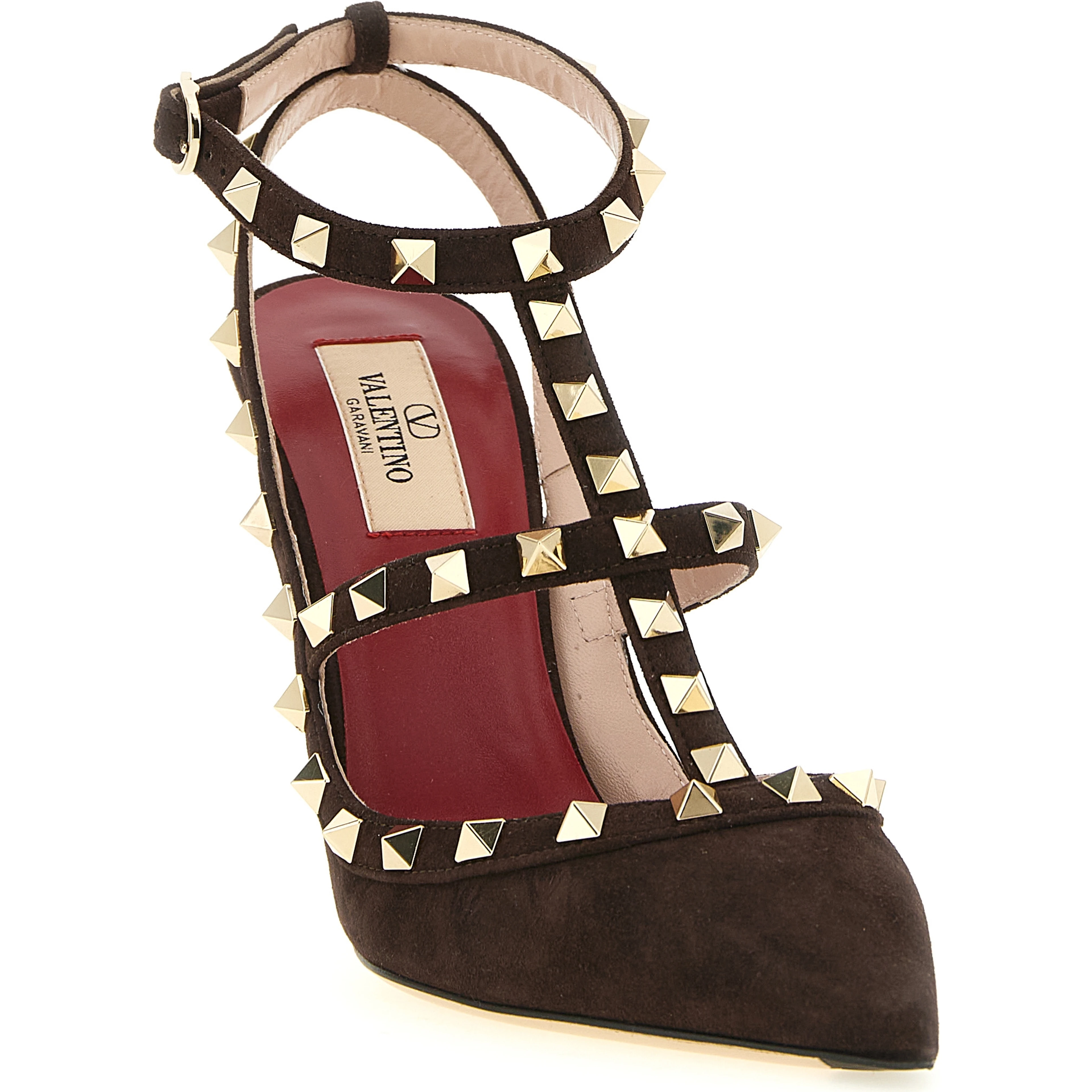 Brown Calfskin High Heel Pumps