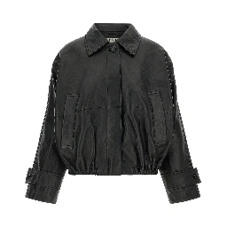Black Lamb Leather Leather Jacket