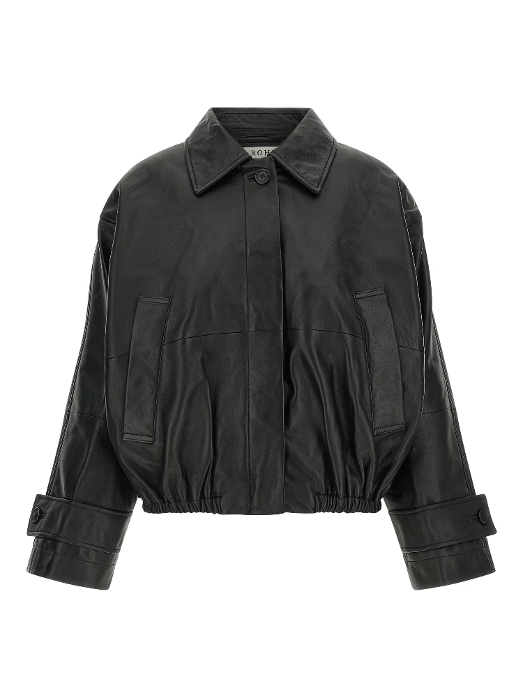 Black Lamb Leather Leather Jacket