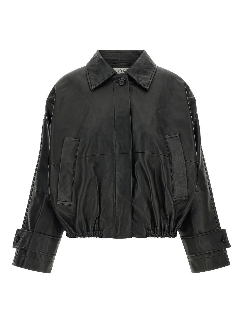 Black Lamb Leather Leather Jacket