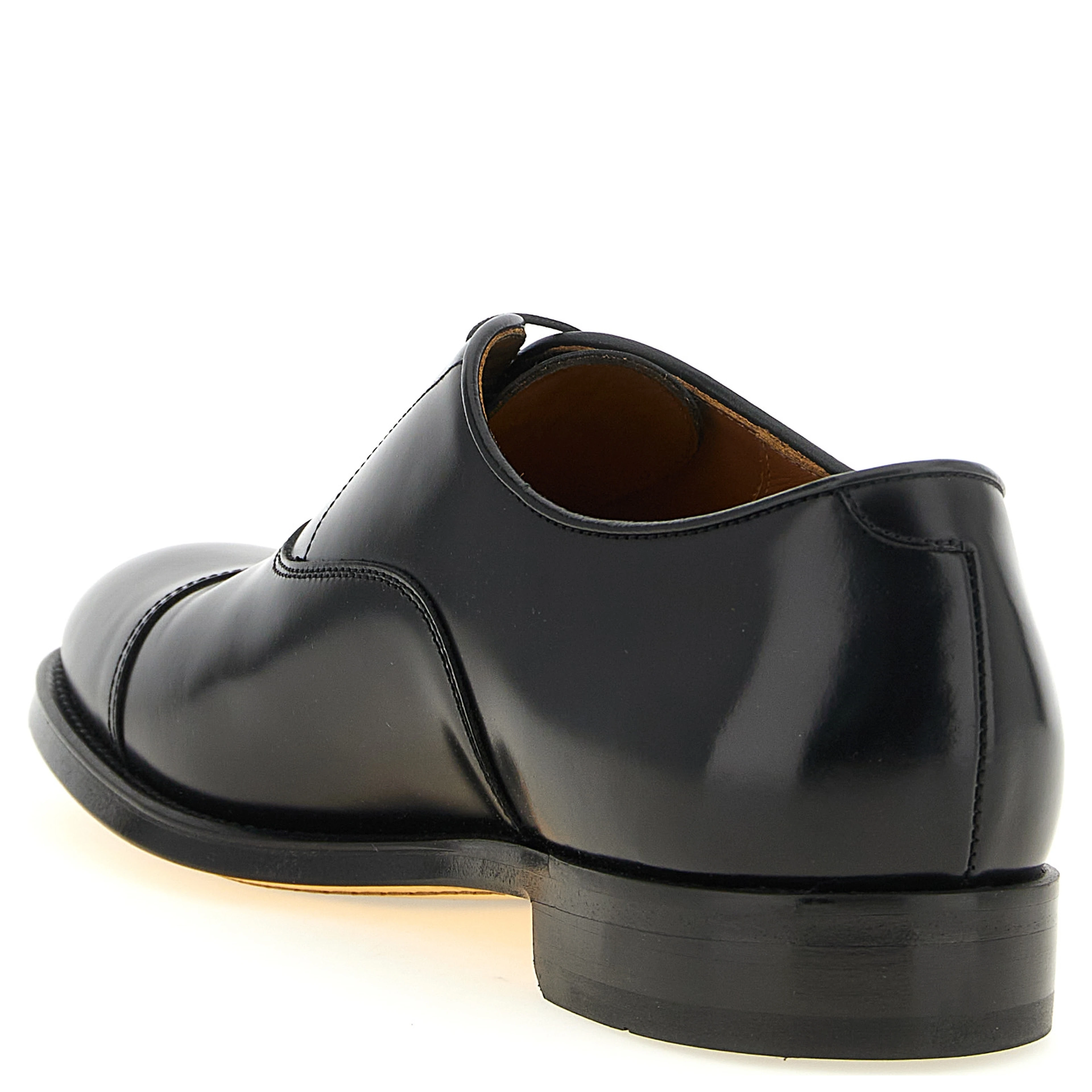 Black Leather Oxfords And Derbies