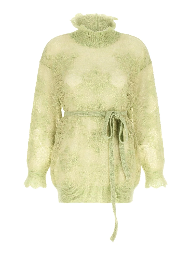 Bicolor Polyamide Cardigan
