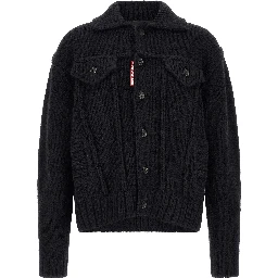 Blue Marabou Cardigan