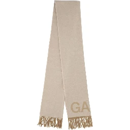 White Wool Oves Aries Foulard