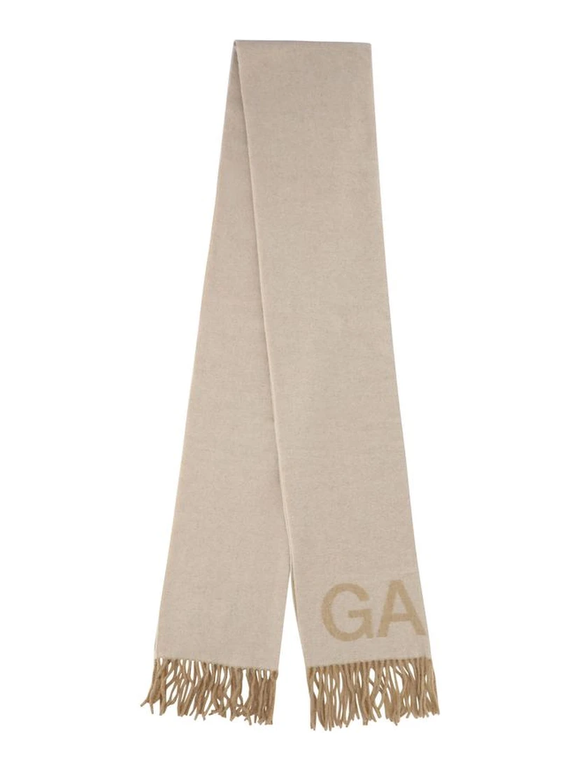 White Wool Oves Aries Foulard
