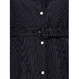 Blue Virgin Wool Sleeveless Jacket