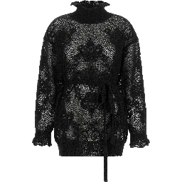 Black Polyamide Cardigan