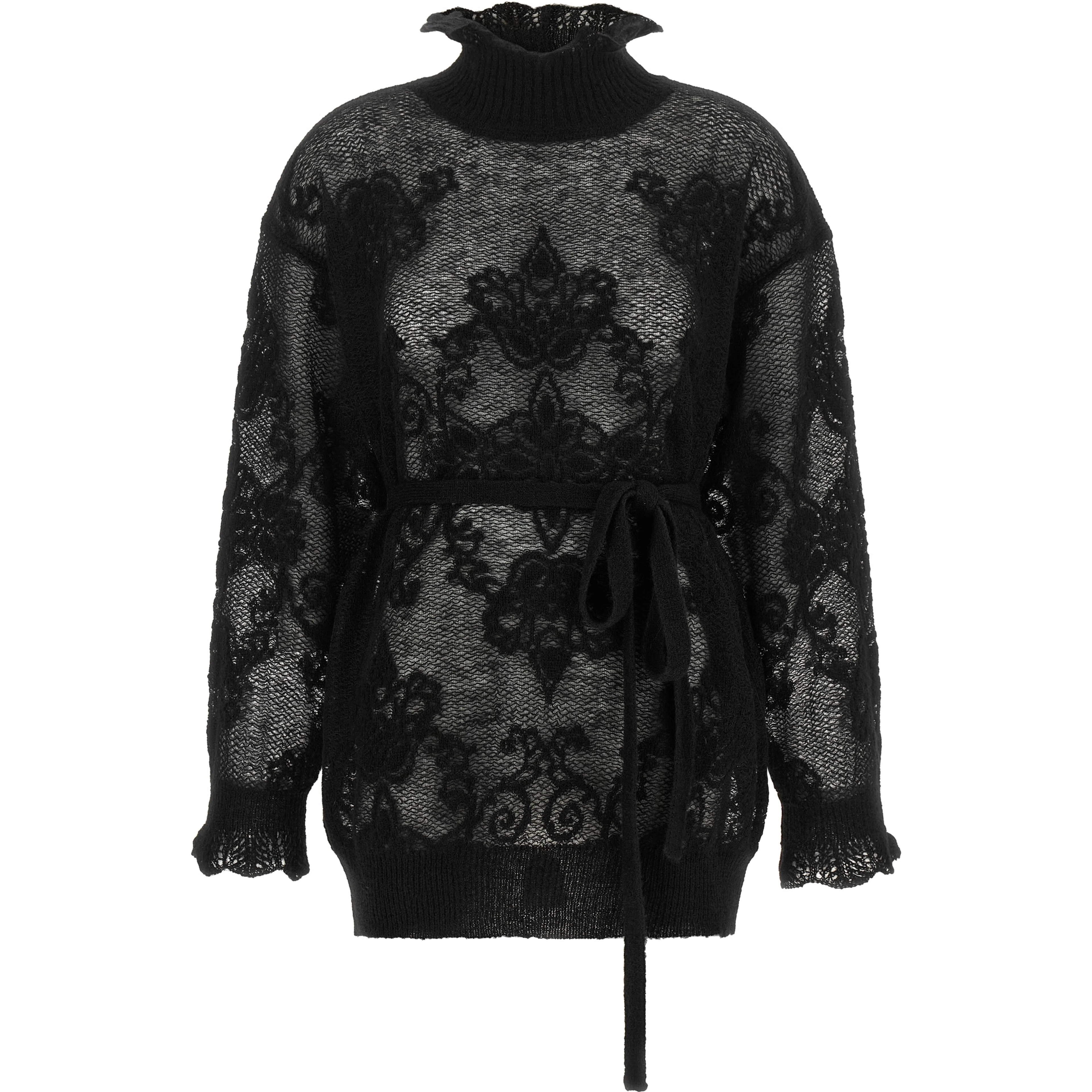 Black Polyamide Cardigan