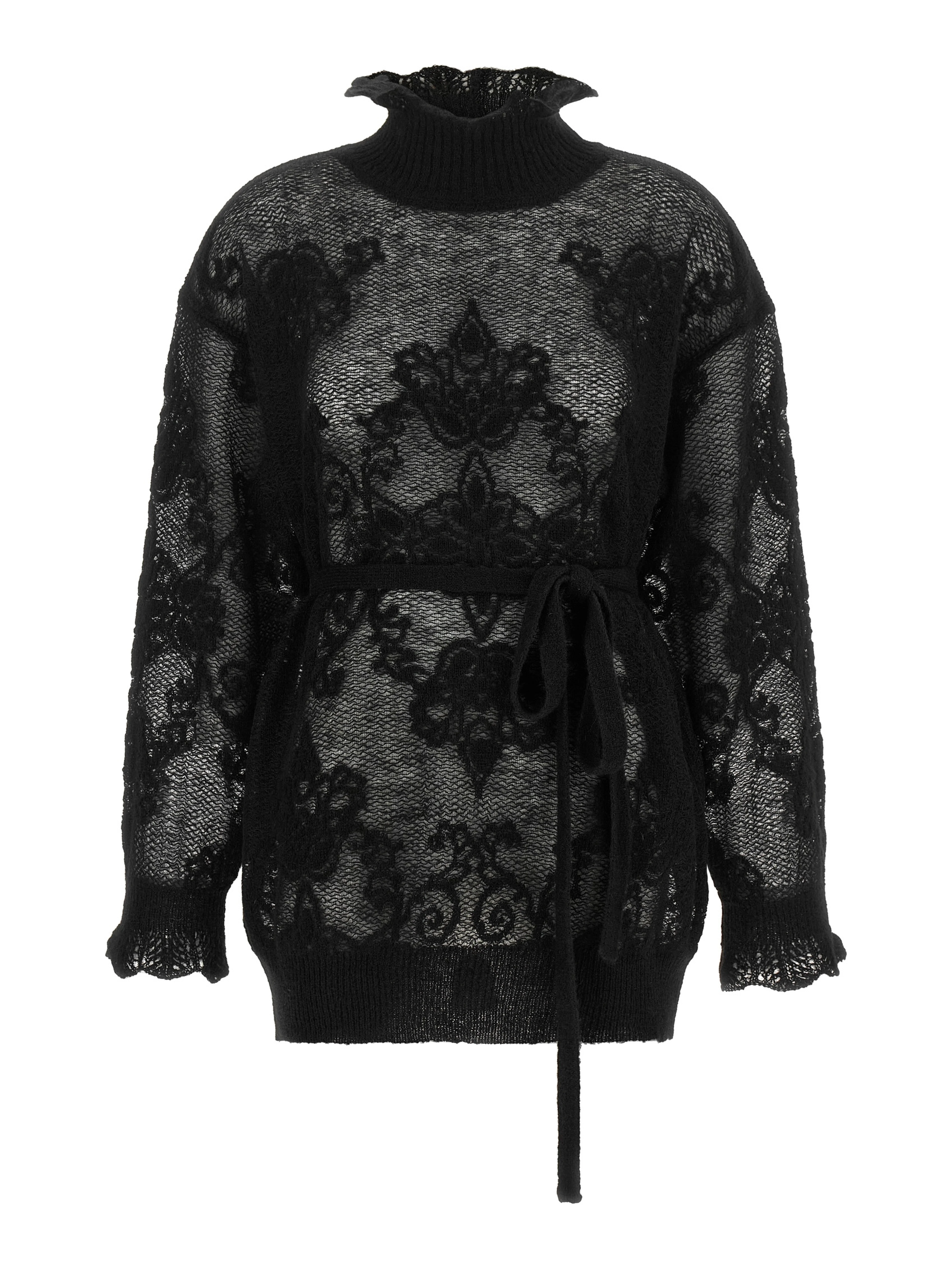 Black Polyamide Cardigan