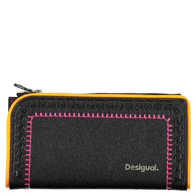 Black Polyurethane Women's Wallet