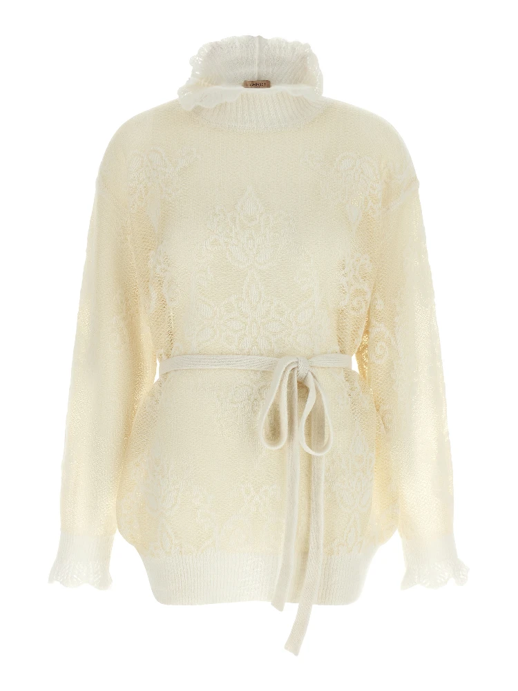 White Polyamide Cardigan