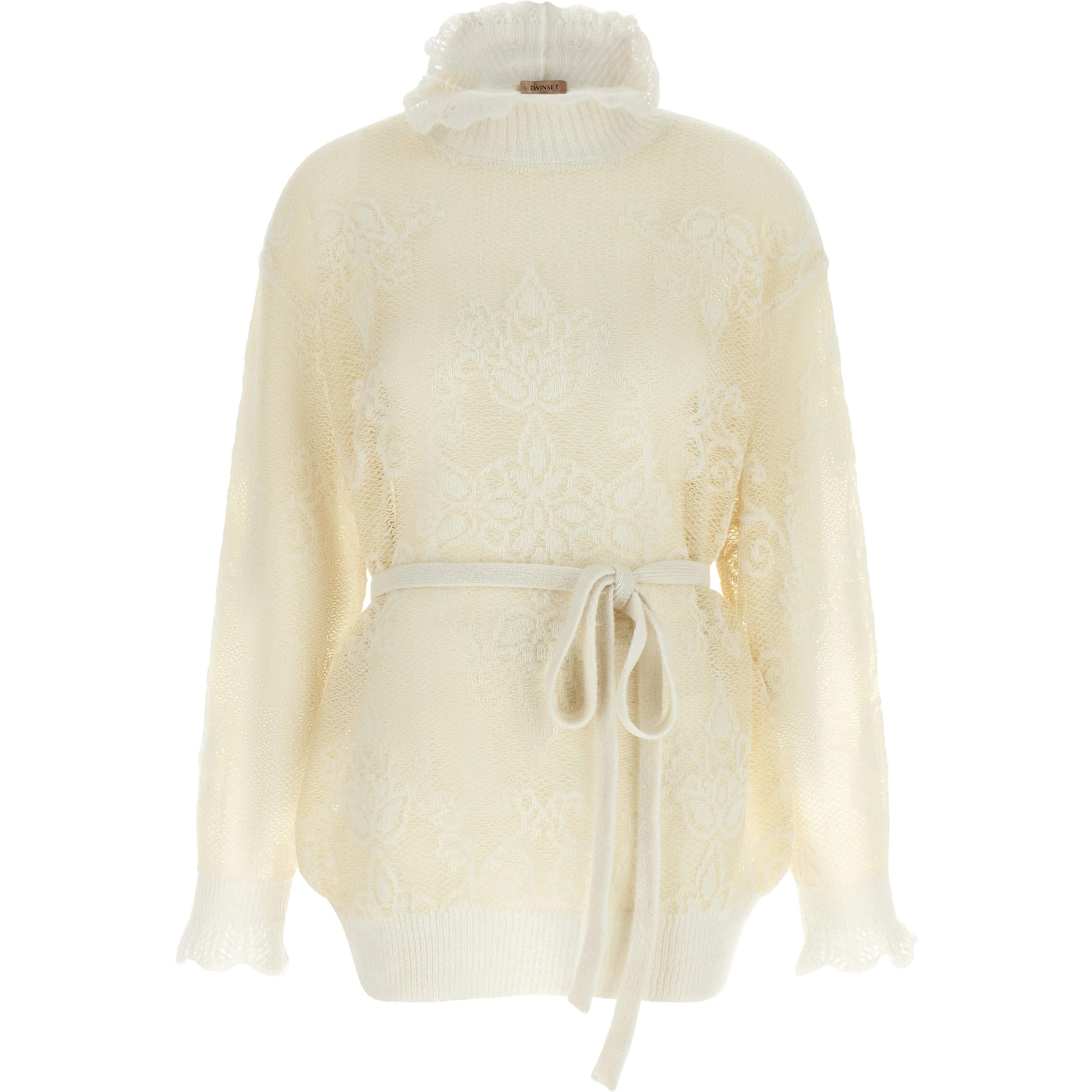 White Polyamide Cardigan