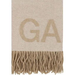 White Wool Oves Aries Foulard