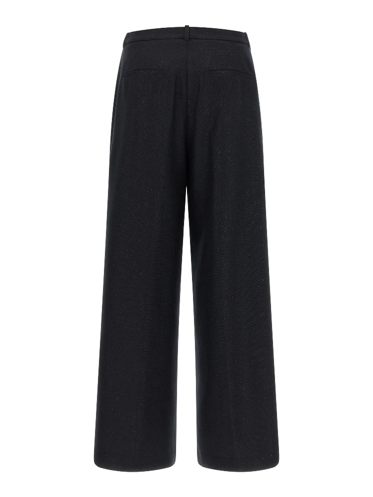 Blue Virgin Wool Casual Pants alternative