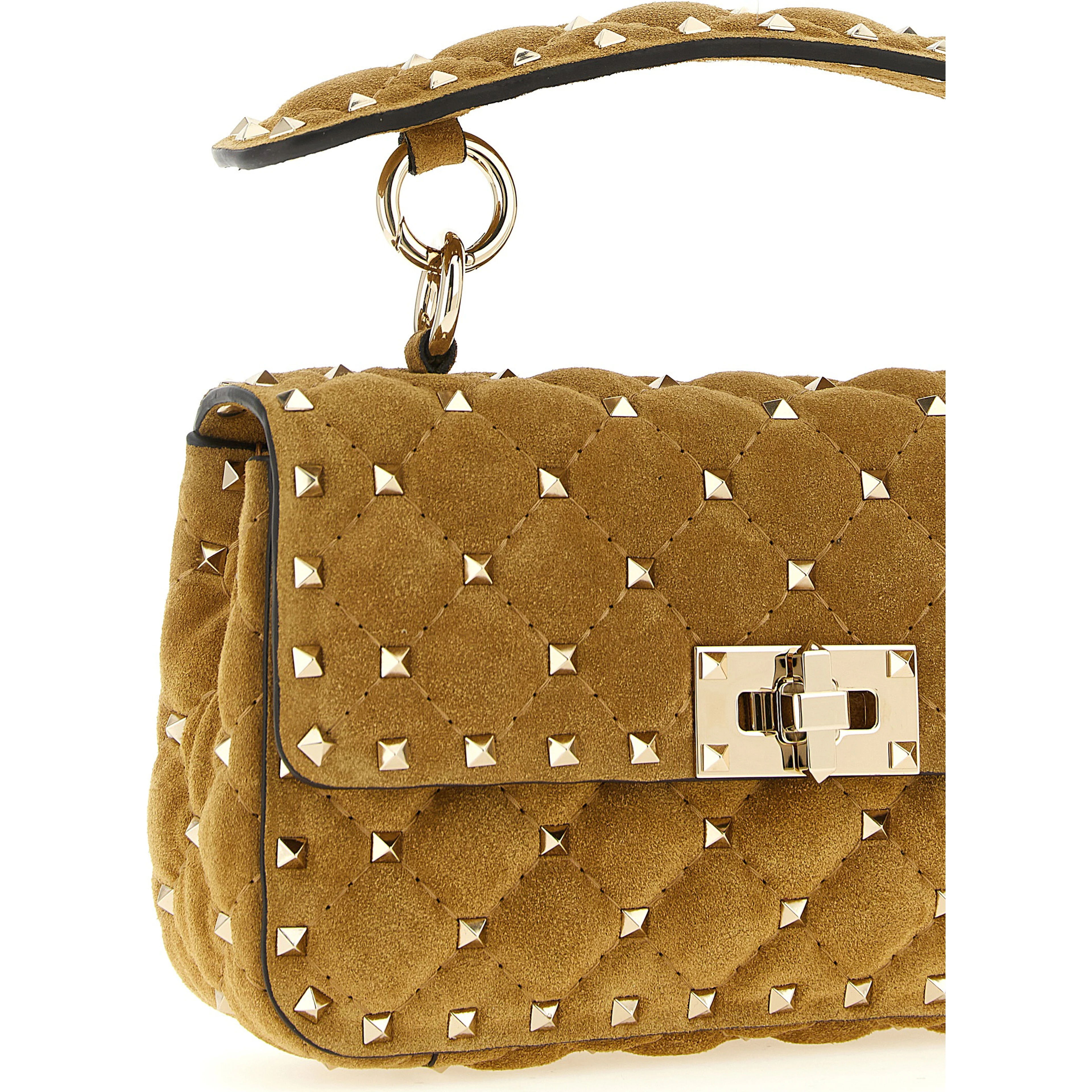 Beige Calfskin Shoulder Bag