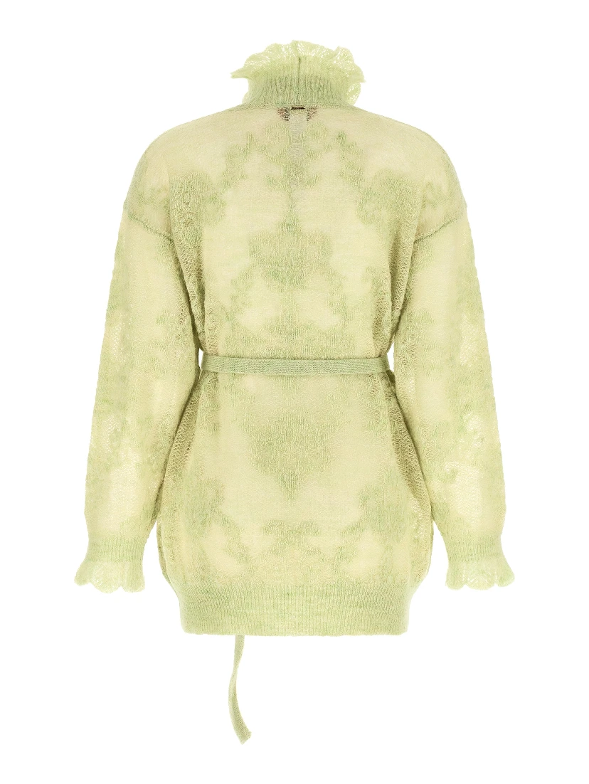 Bicolor Polyamide Cardigan