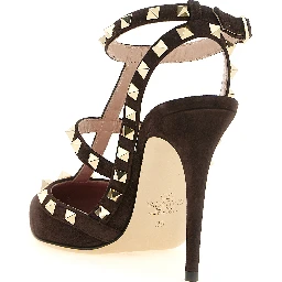 Brown Calfskin High Heel Pumps