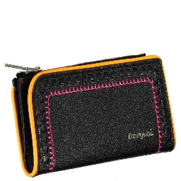 Black Polyurethane Women's Wallet