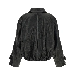Black Lamb Leather Leather Jacket