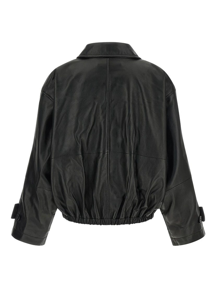 Black Lamb Leather Leather Jacket