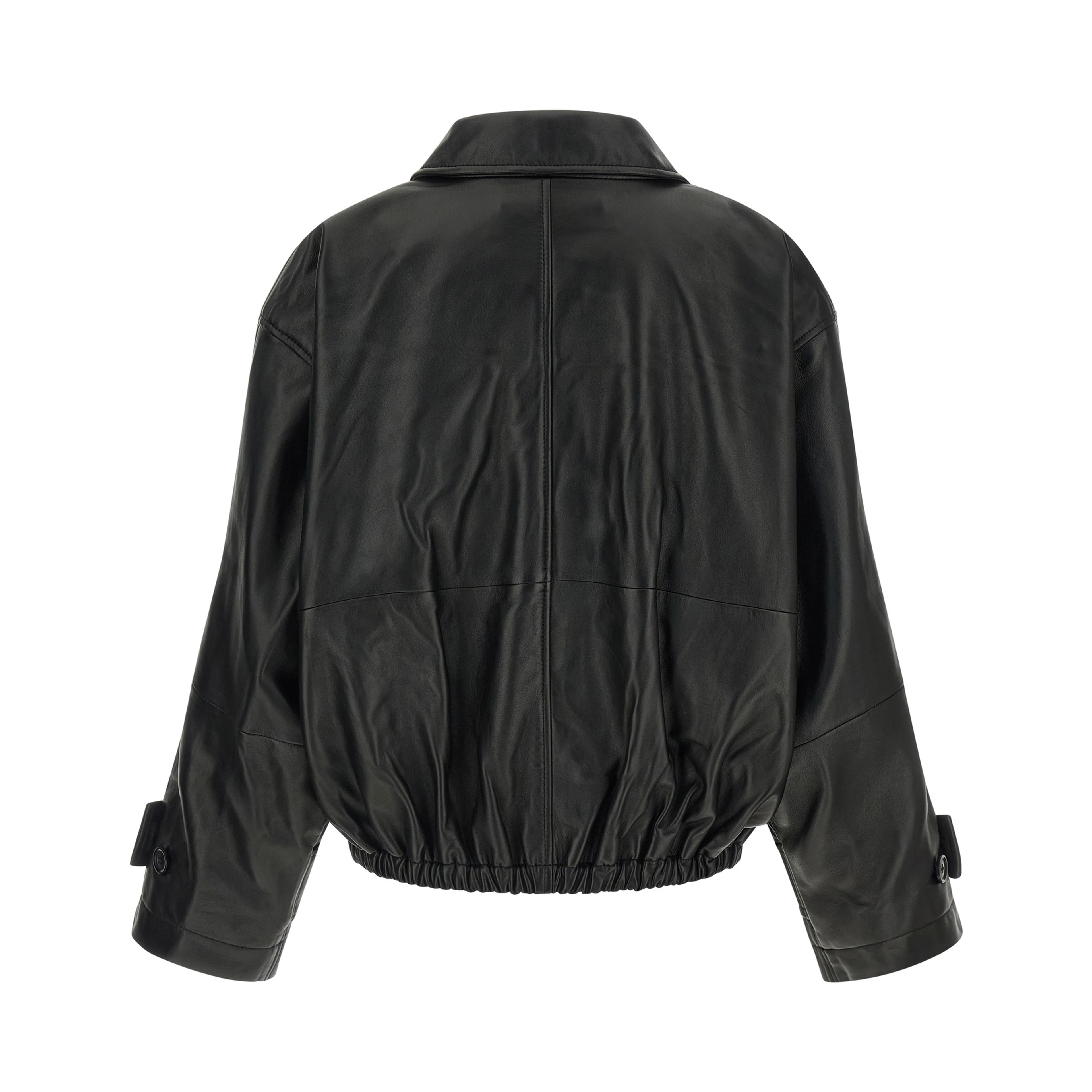 Black Lamb Leather Leather Jacket