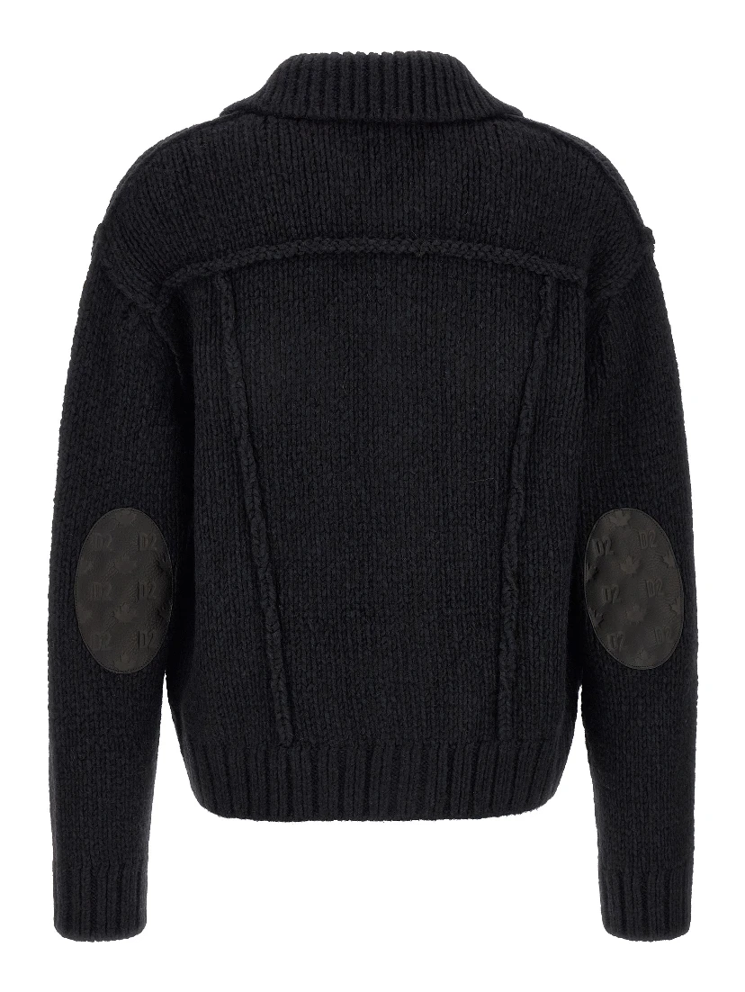 Blue Marabou Cardigan