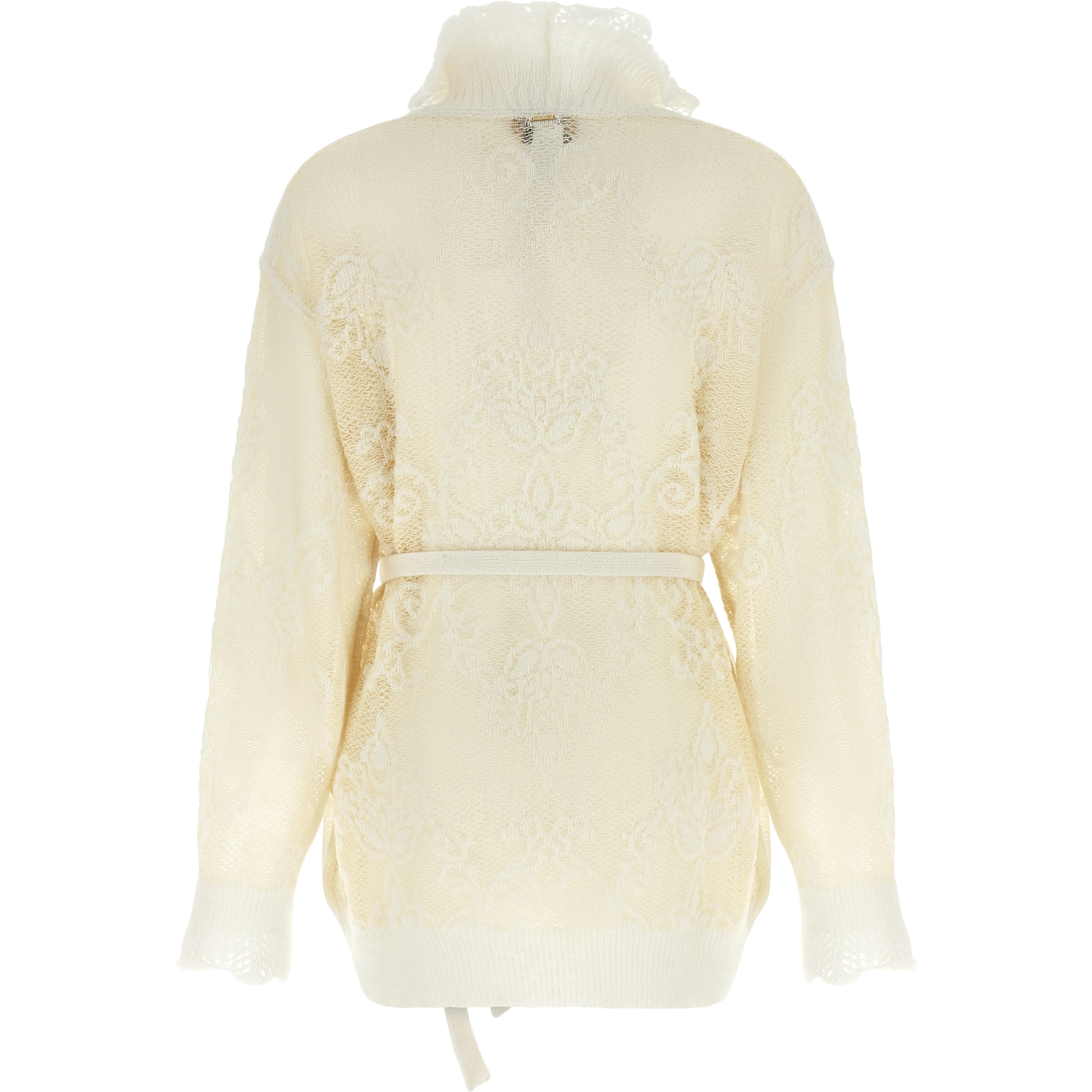 White Polyamide Cardigan